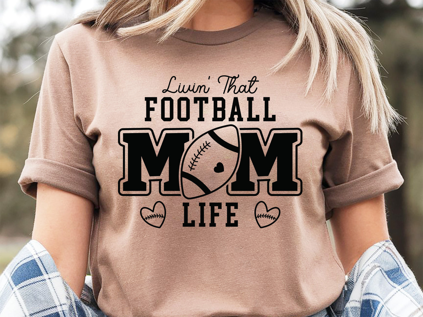 Retro Livin That Football Mom Life SVG File