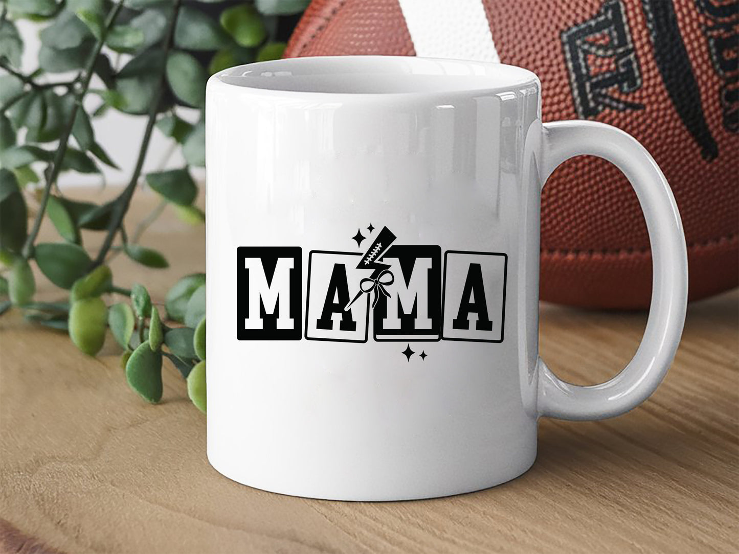 Retro Mama Football SVG Design
