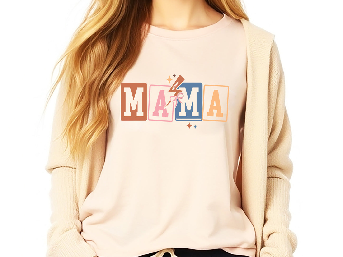 Retro Mama Football SVG Design