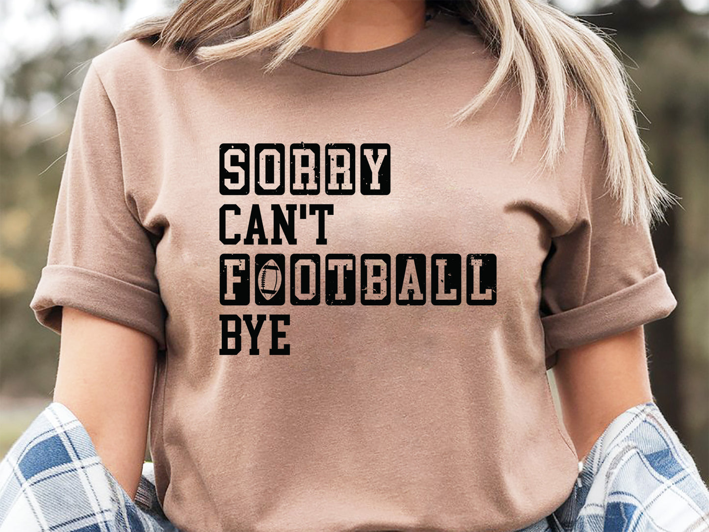 Retro Sorry Can't Football Bye SVG Graphic