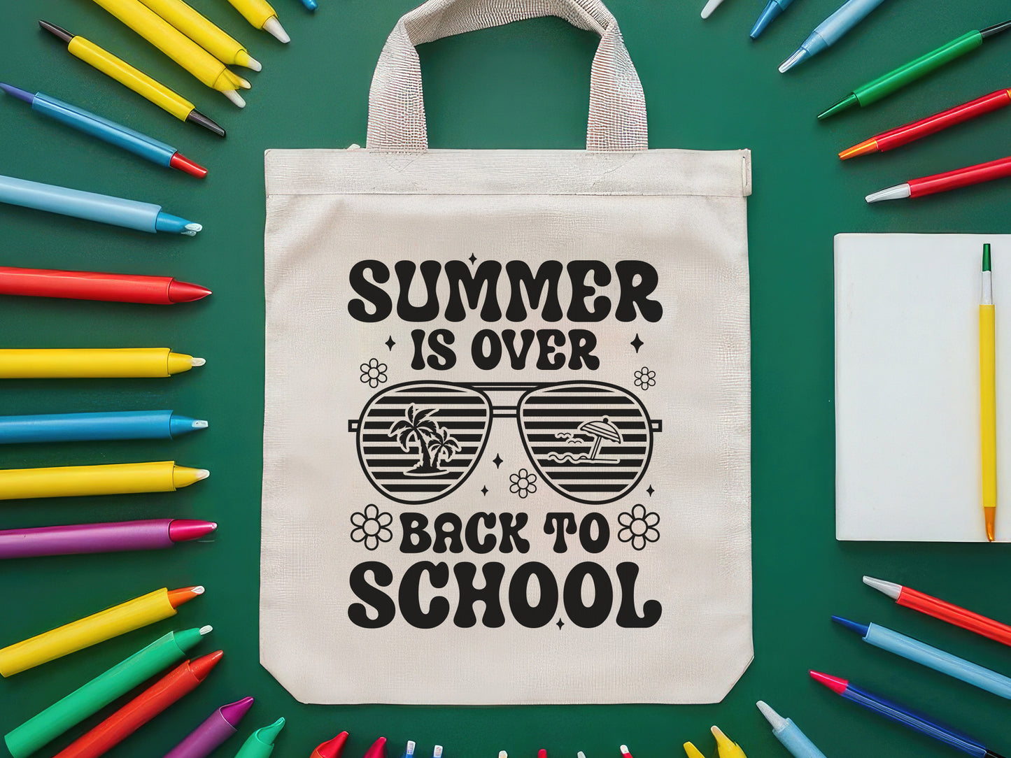 Retro Summer is Over Back to School SVG