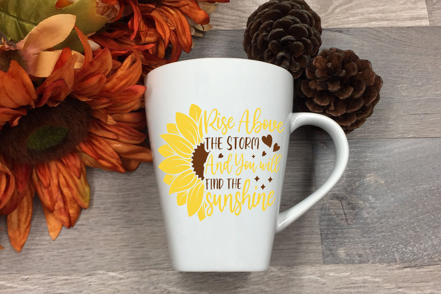 Rise Above the Storm, Split Sunflower SVG