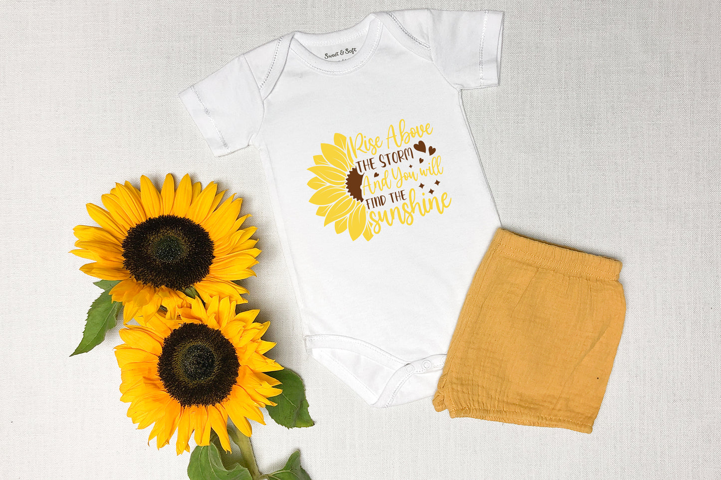 Rise Above the Storm, Split Sunflower SVG