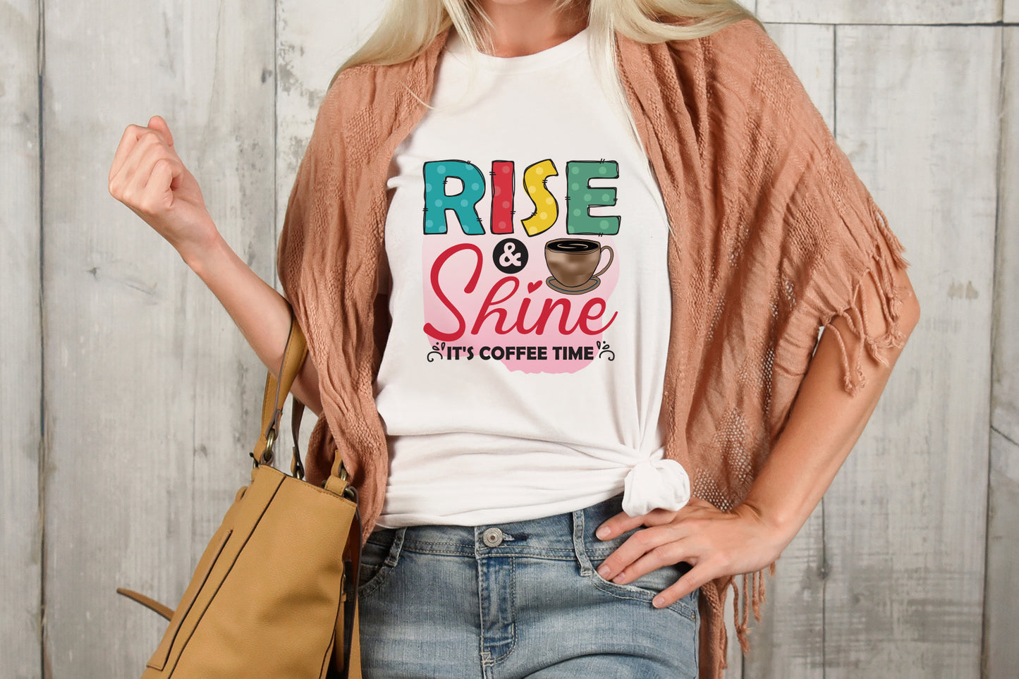 Rise & Shine It's Coffee Time Sublimation Transfer