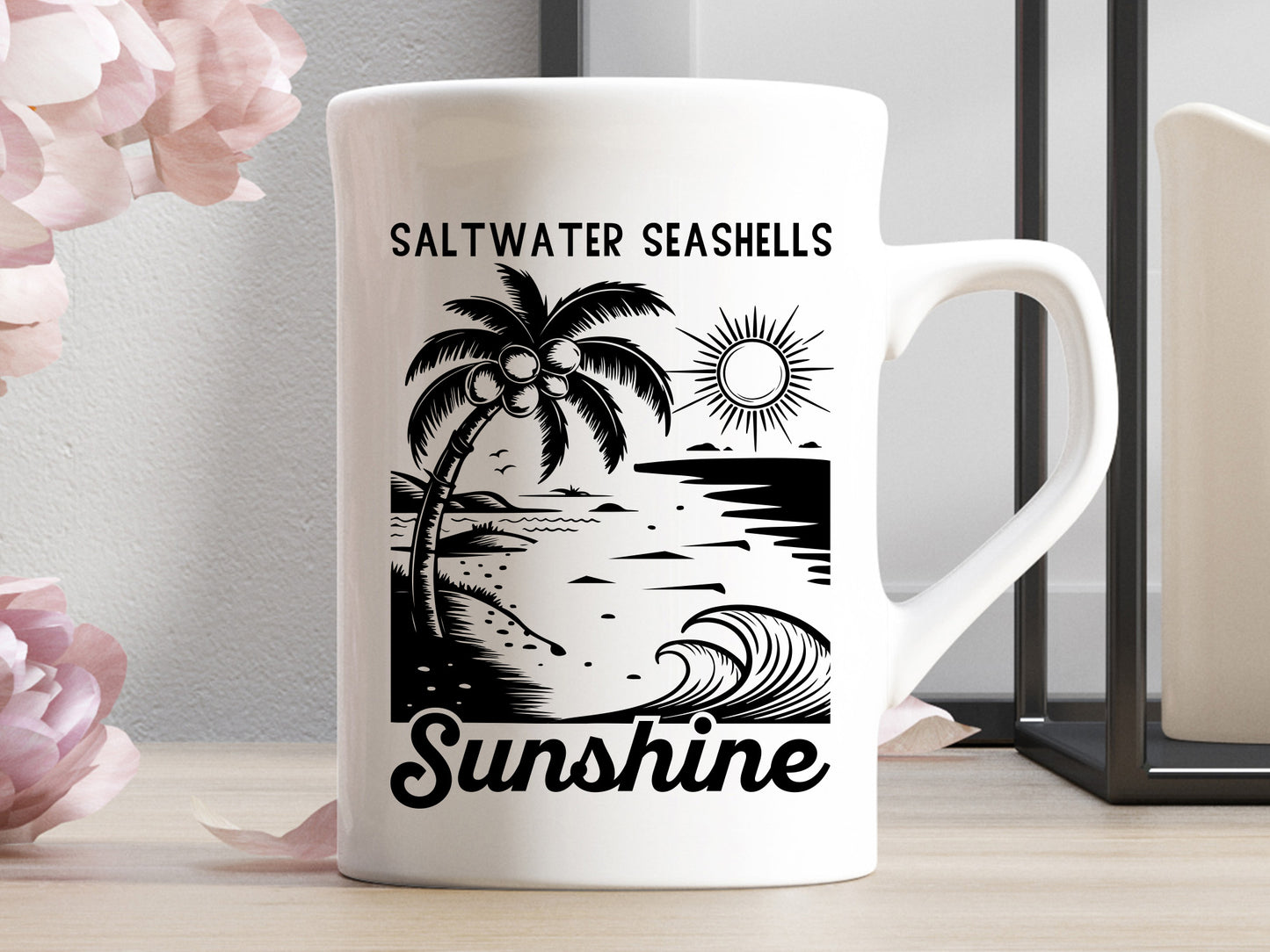Saltwater Seashells Sunshine, Summer Saying SVG