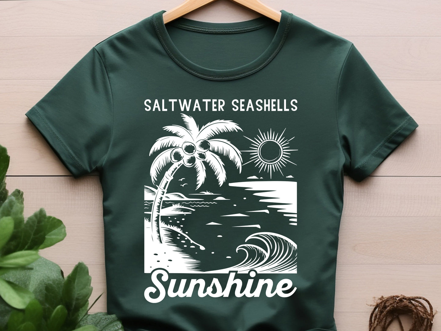 Saltwater Seashells Sunshine, Summer Saying SVG