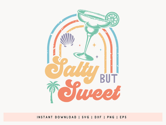 Salty But Sweet, Happy Summer SVG Design