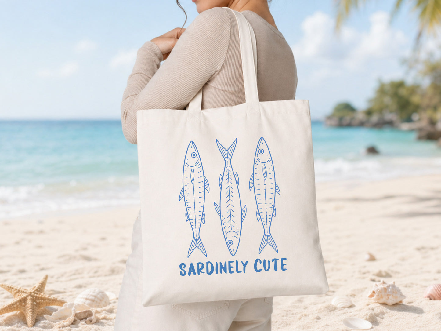 Sardinely Cute, Coastal Summer Sardine PNG Sublimation