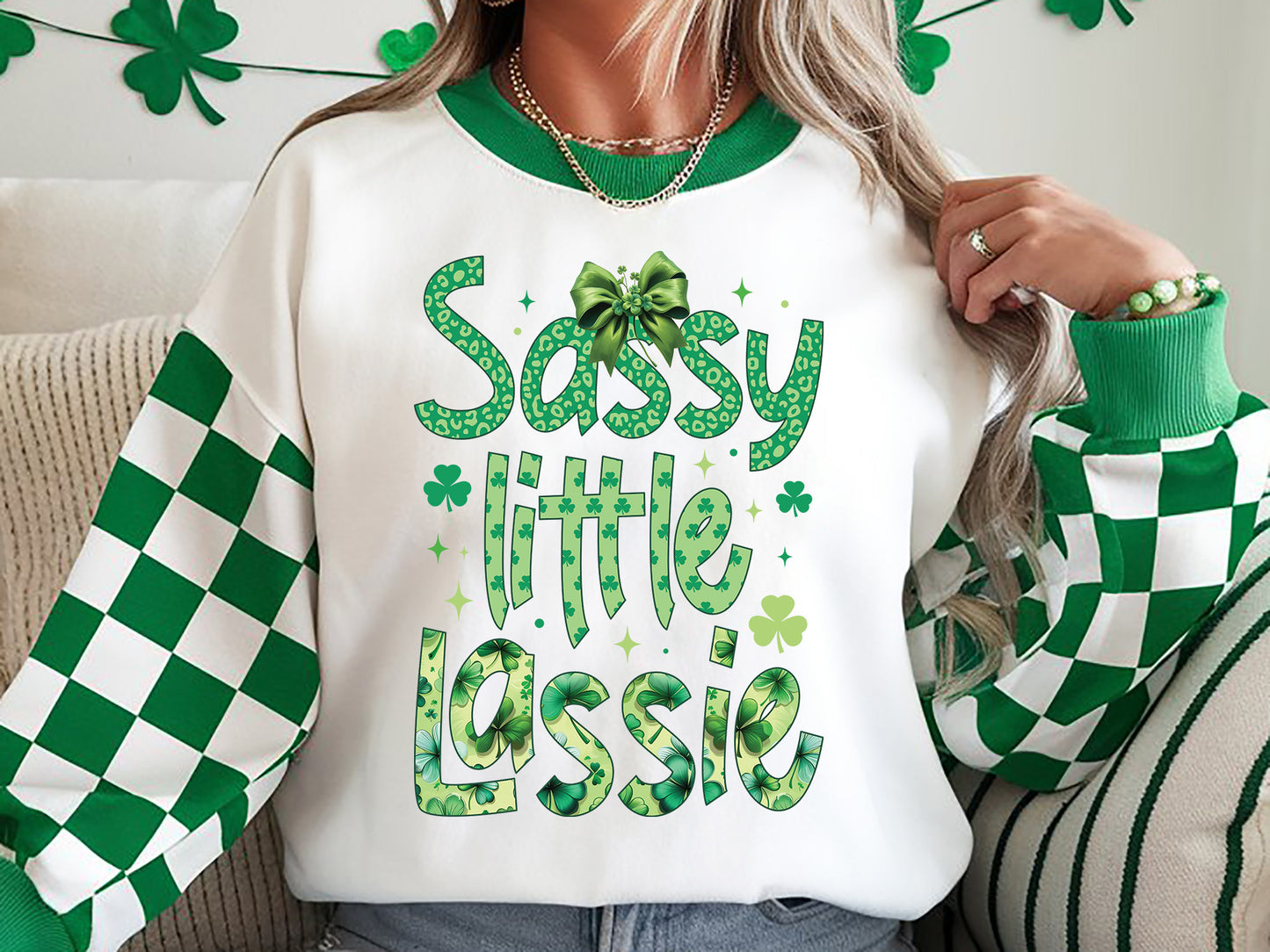 Sassy Little Lassie, Girl St Patrick's Day Sublimation