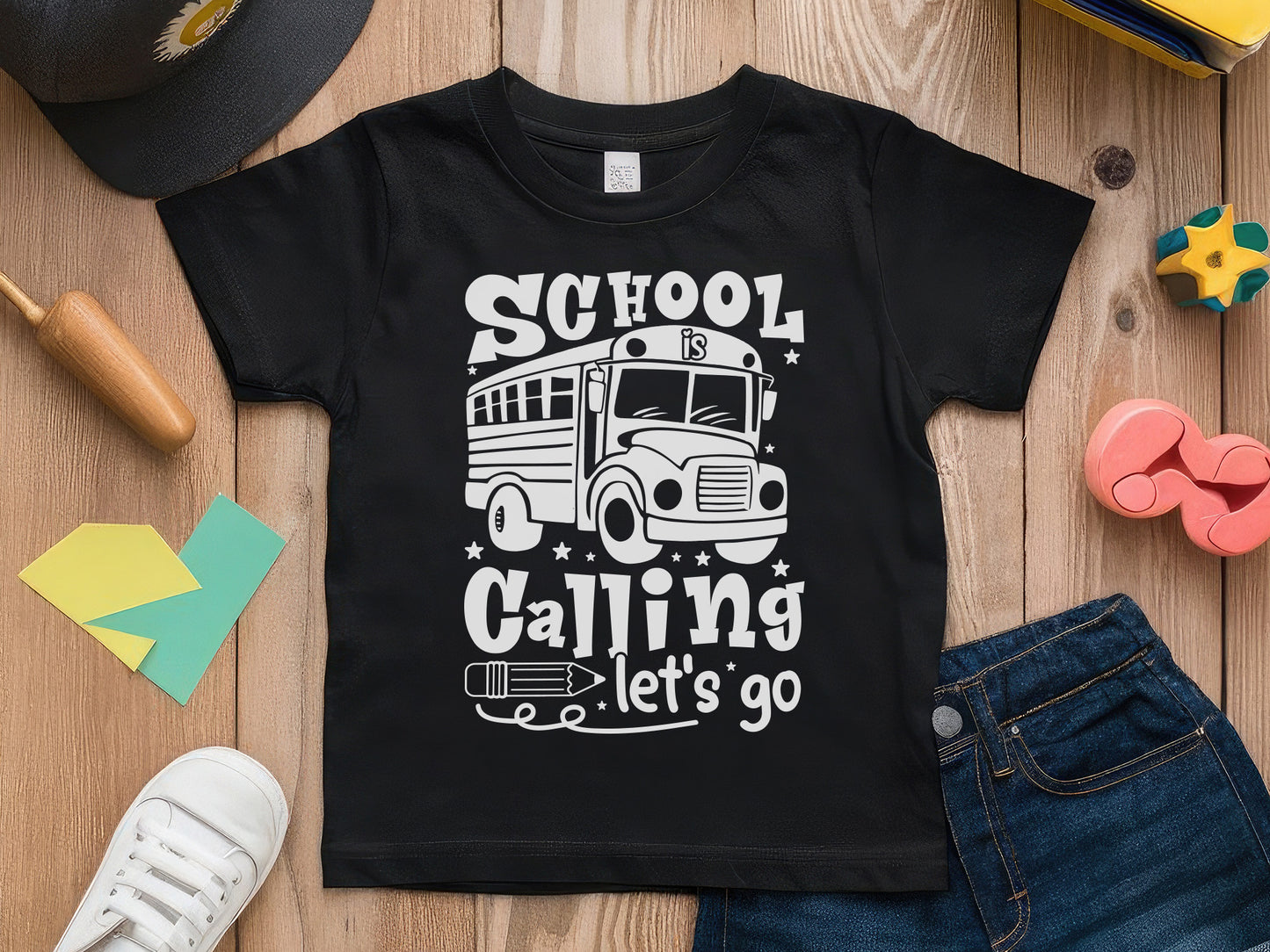 School Is Calling Let's Go, Back to School Quote SVG