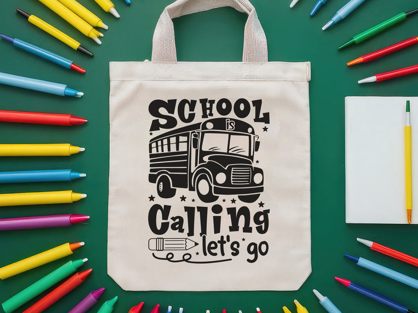 School Is Calling Let's Go, Back to School Quote SVG