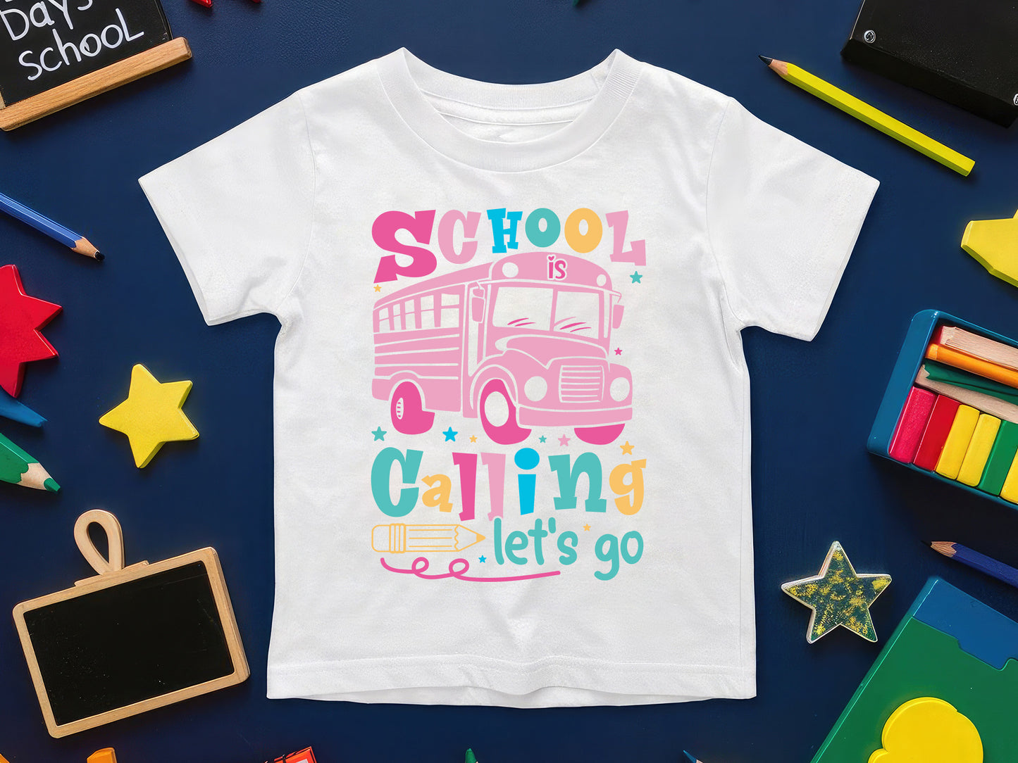 School Is Calling Let's Go, Back to School Quote SVG