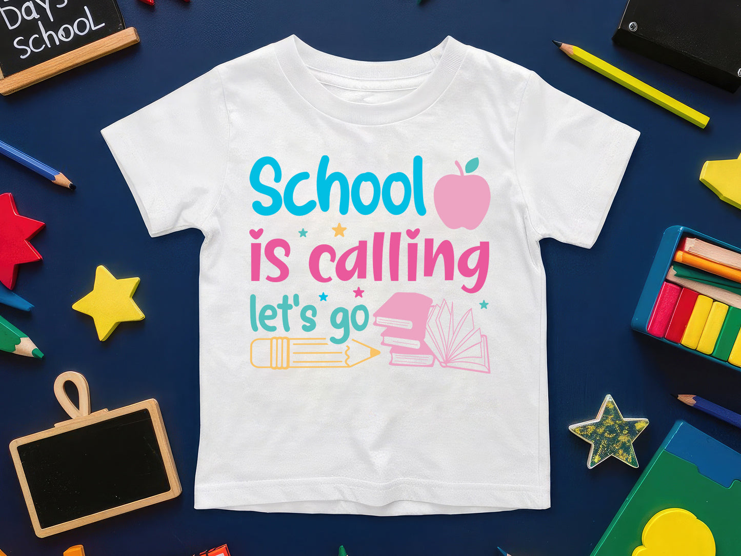School is Calling Let's Go, Back to School SVG