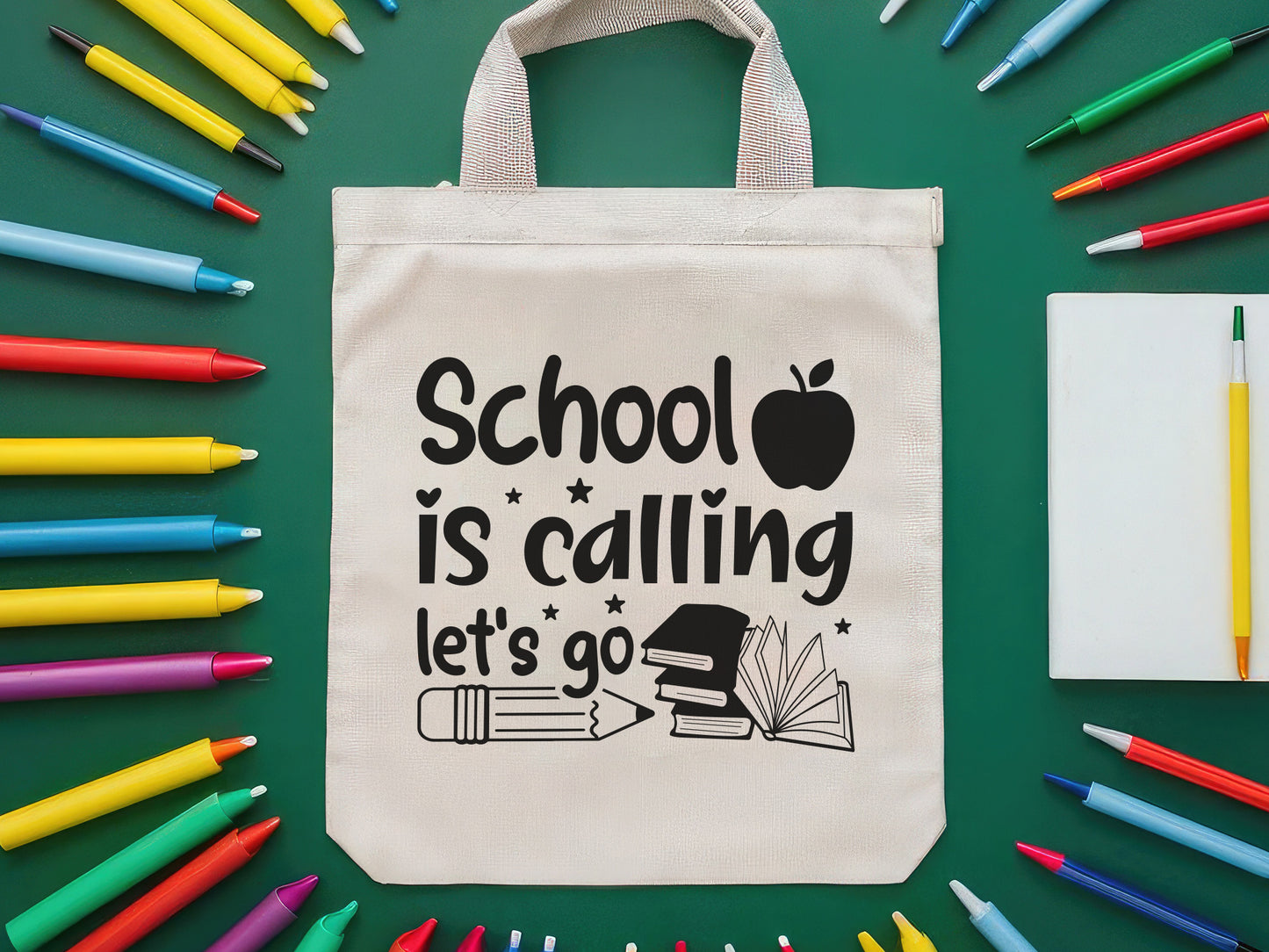School is Calling Let's Go, Back to School SVG