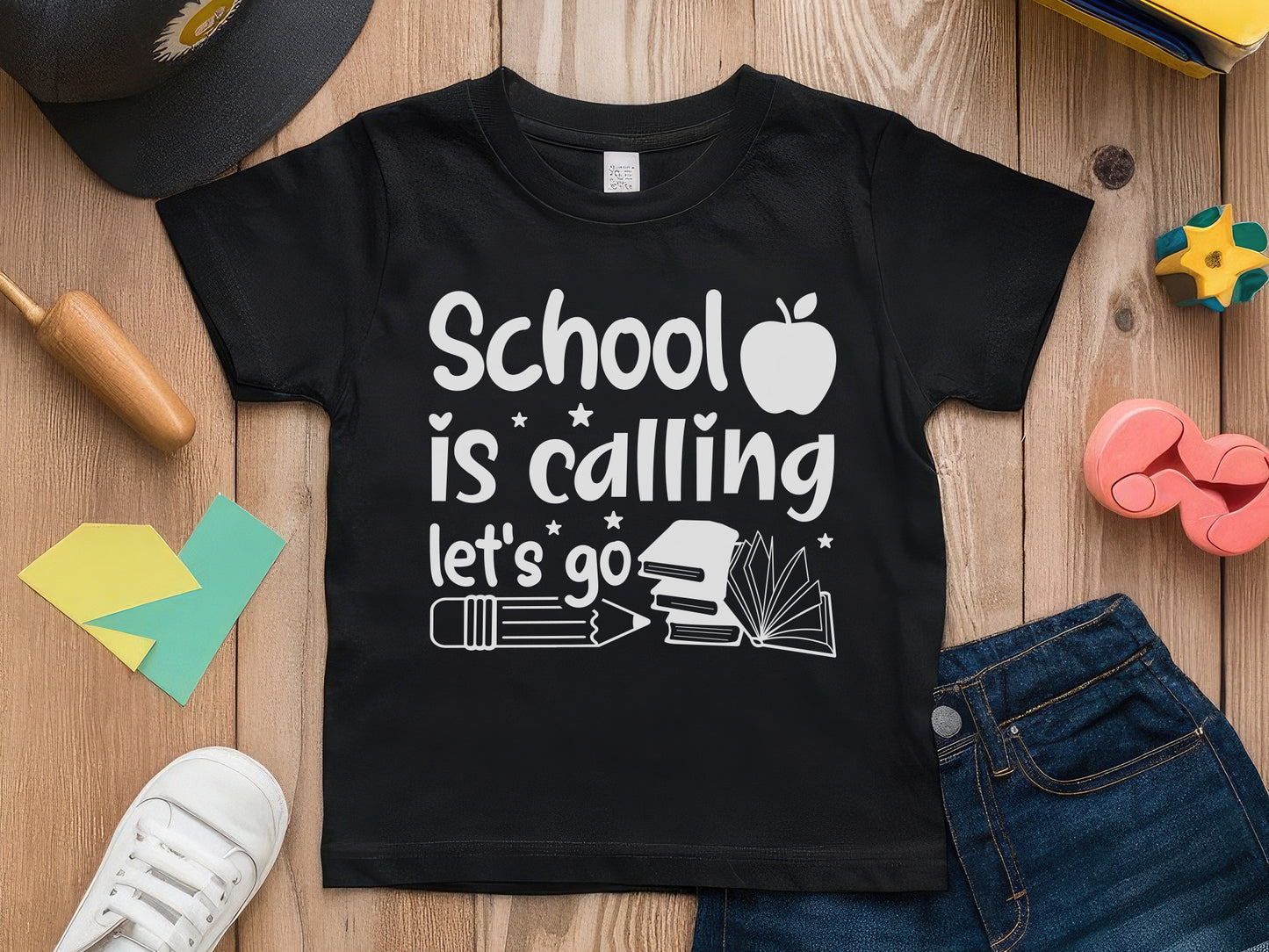 School is Calling Let's Go, Back to School SVG