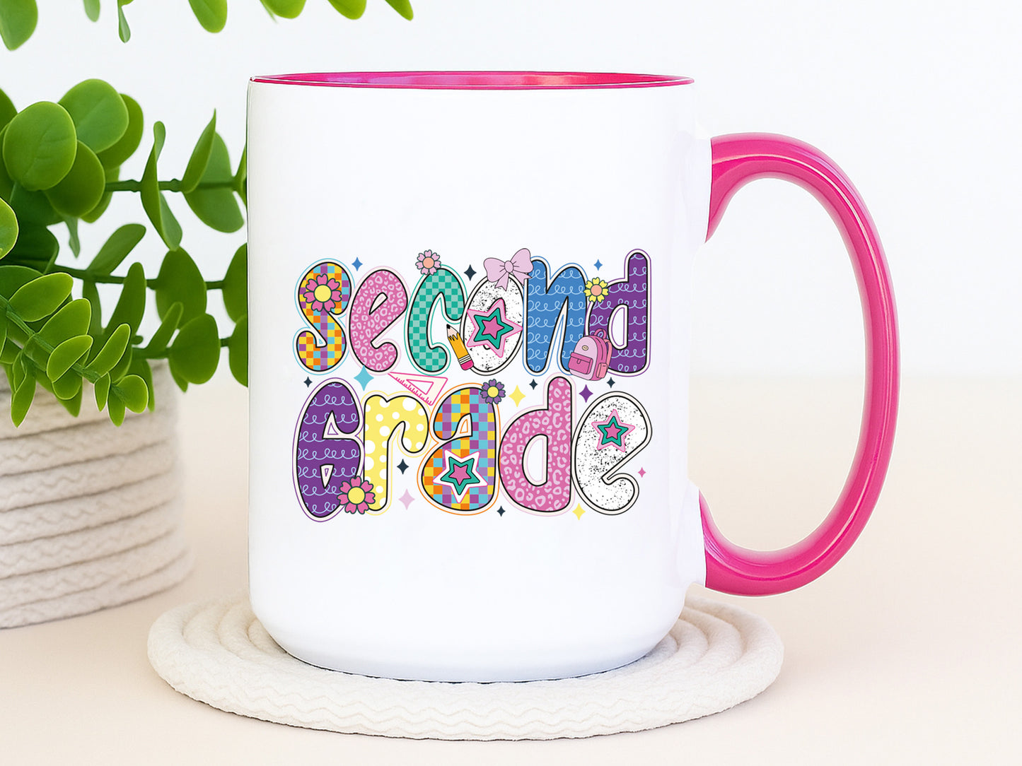Second Grade, Back to School Preppy Sublimation