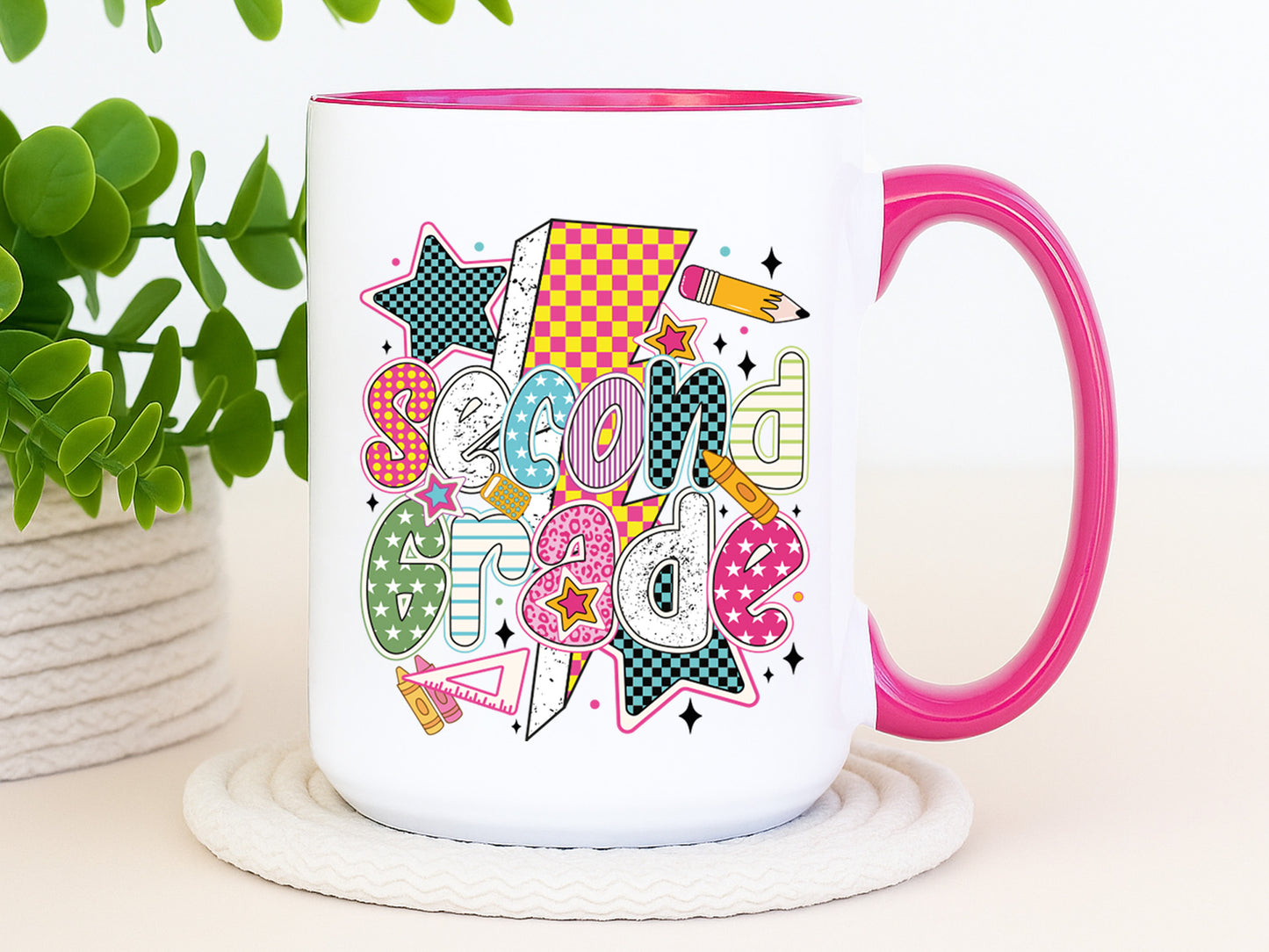 Second Grade, Preppy Back to School Sublimation