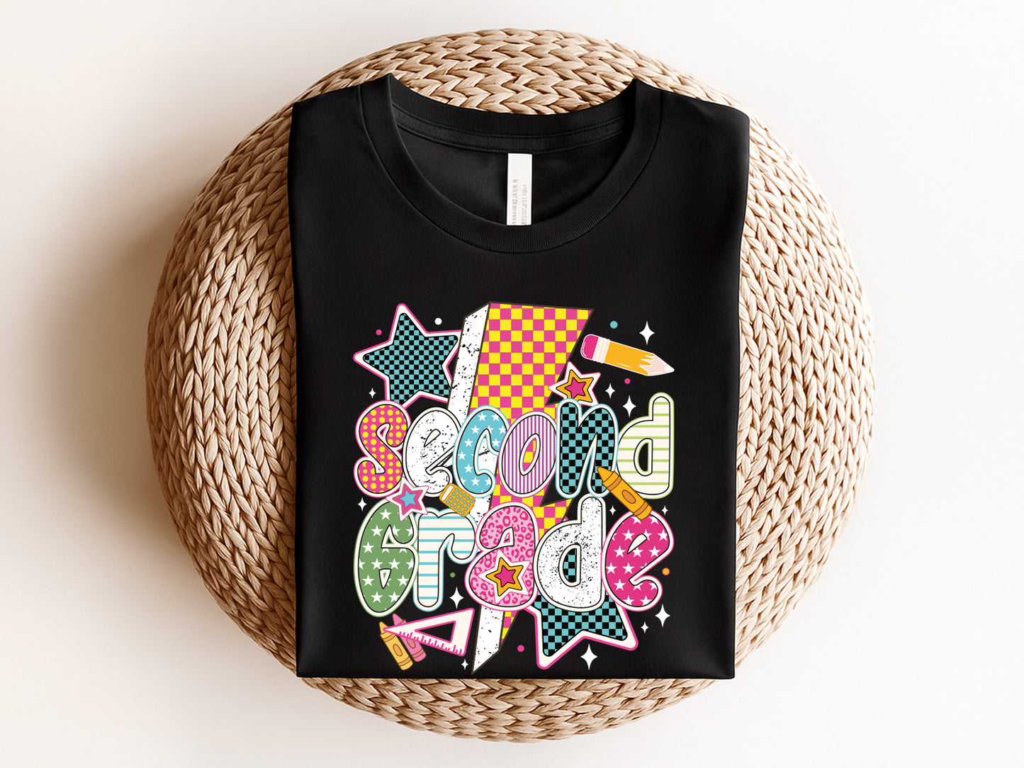 Second Grade, Preppy Back to School Sublimation