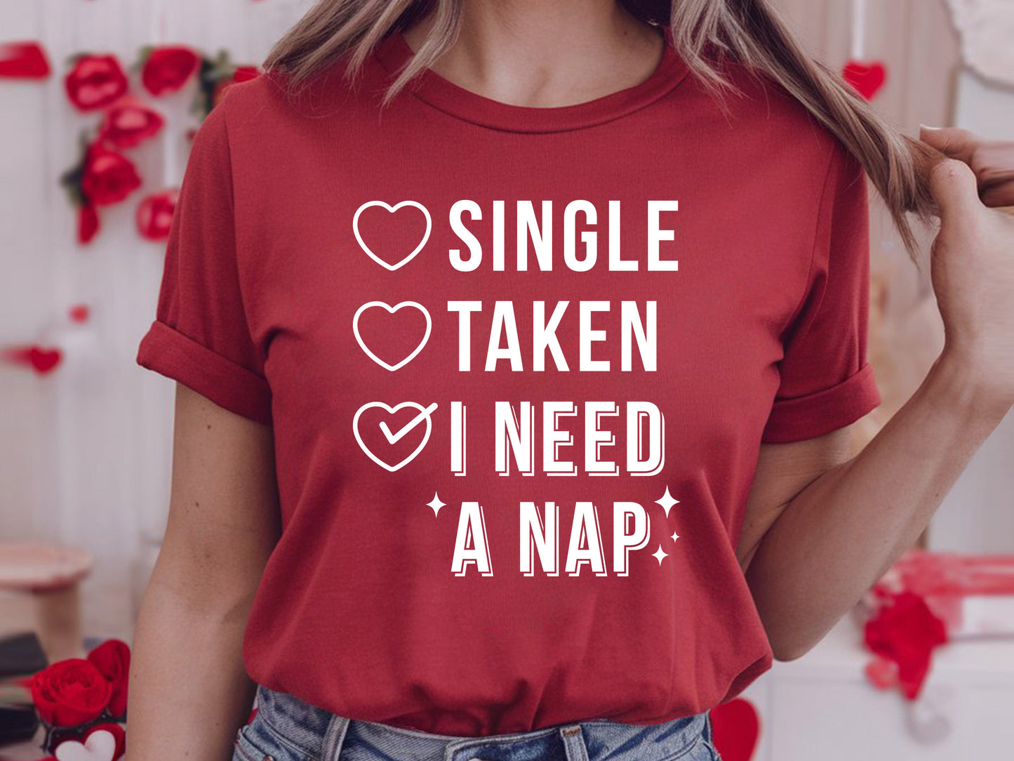 Single Taken I Need A Nap, Anti Valentine SVG File