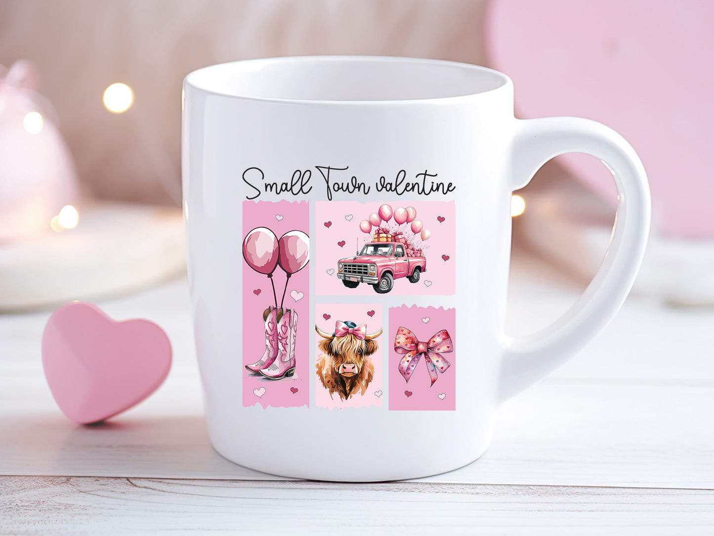 Small Town Valentine Coquette Bow PNG Sublimation