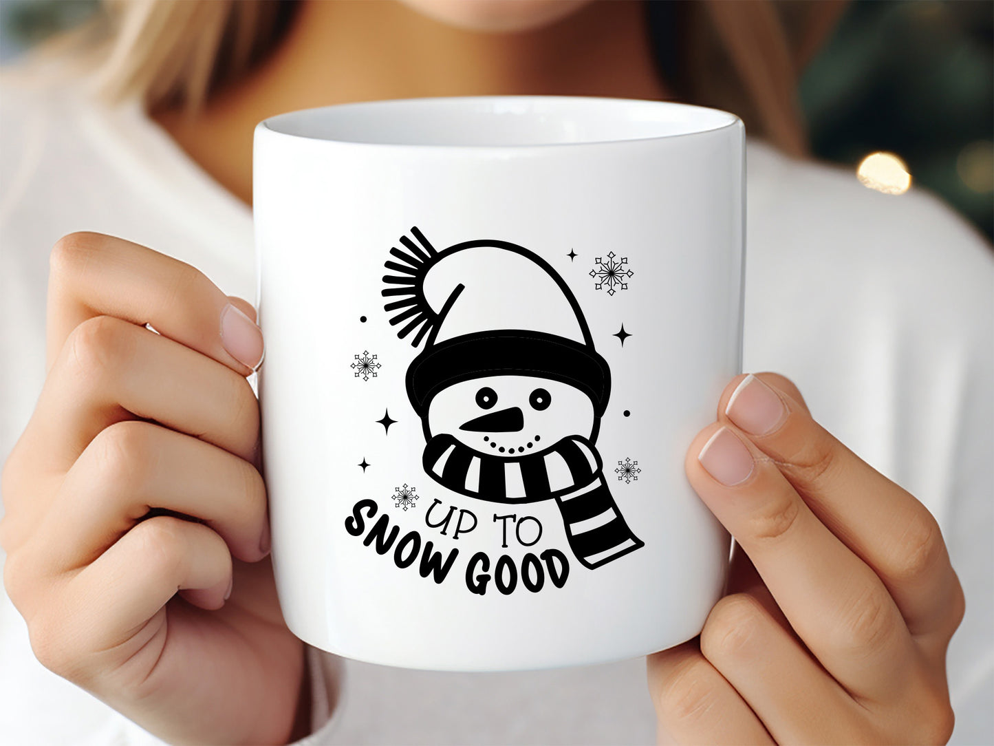 Snowman SVG Cut File - Up to Snow Good