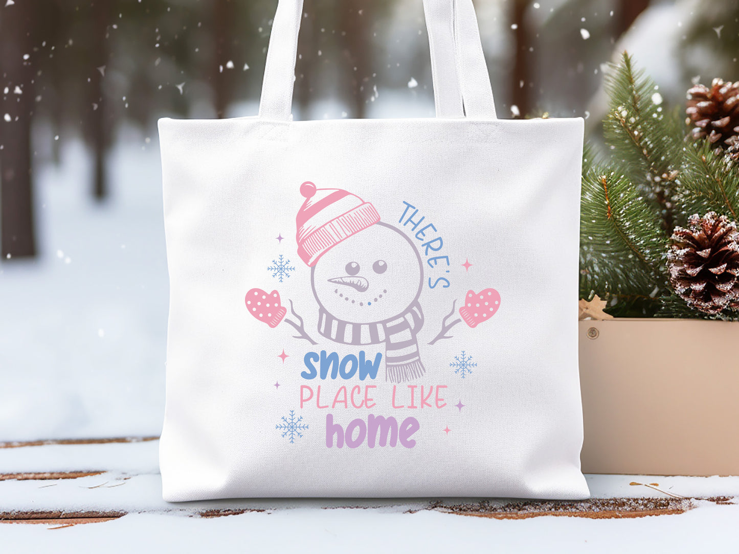 Snowman SVG File - There's Snow Place Like Home