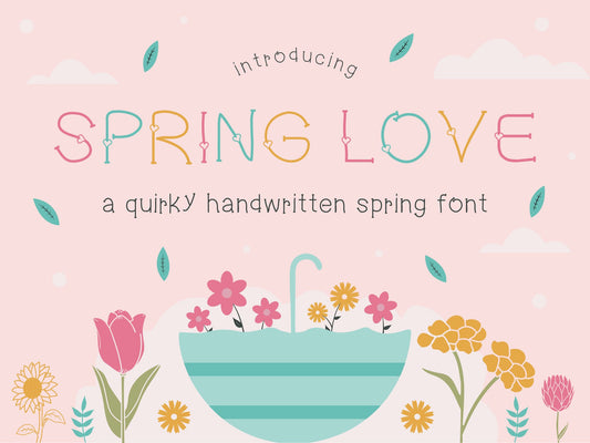 Spring Love - A Quirky Handwritten Font