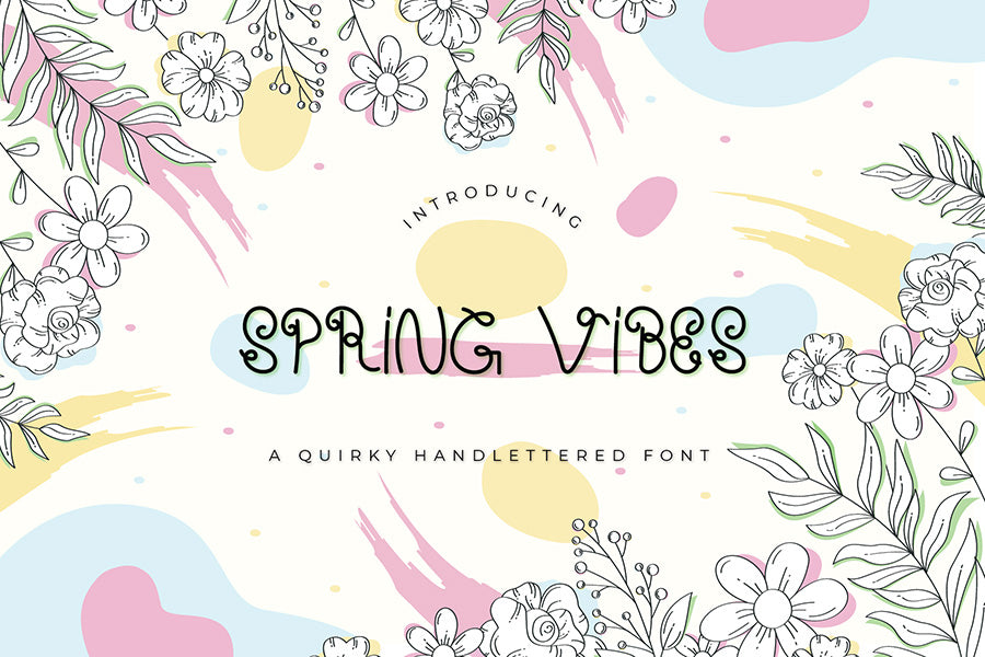 Spring Vibes - A Quirky Handlettered Font
