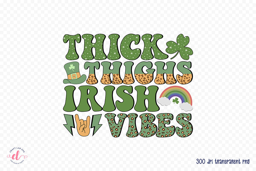 St. Patricks Day Shirt - Retro Sublimation Transfer
