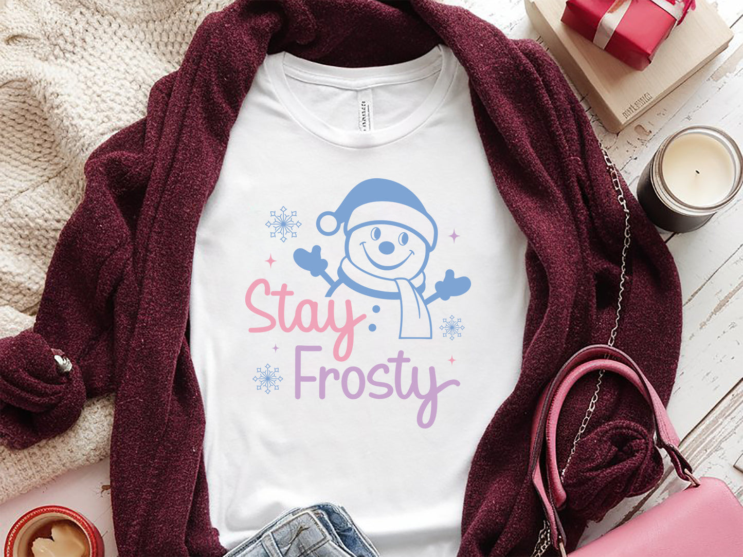 Stay Frosty - Snowman Quote SVG