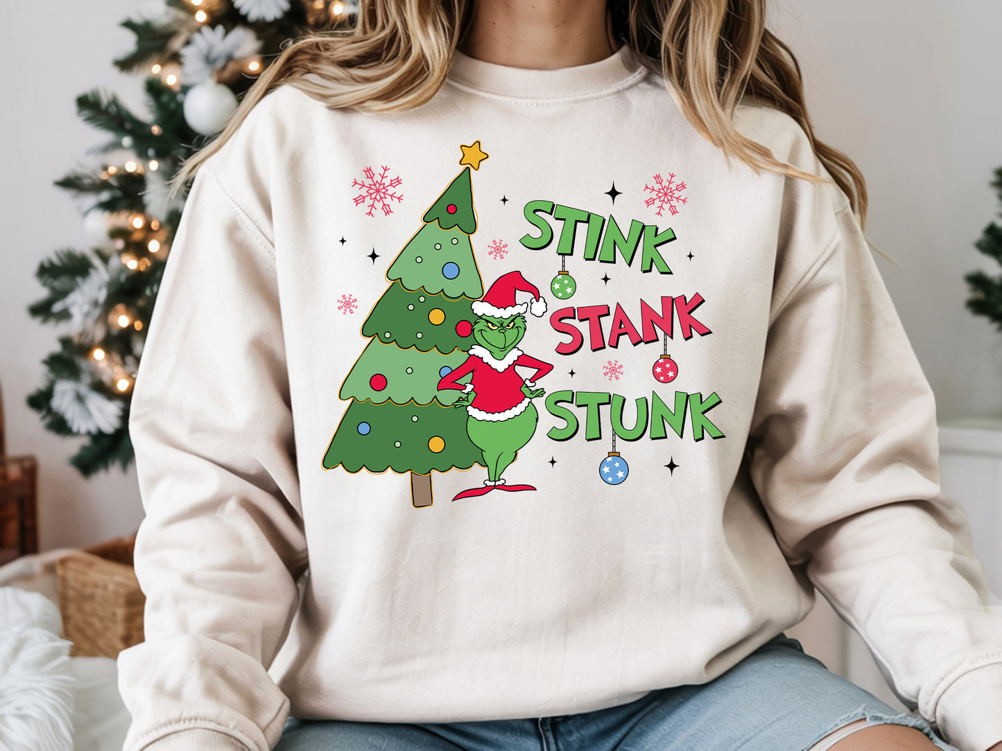 Stink Stank Stunk, Grinch Christmas Tree Sublimation