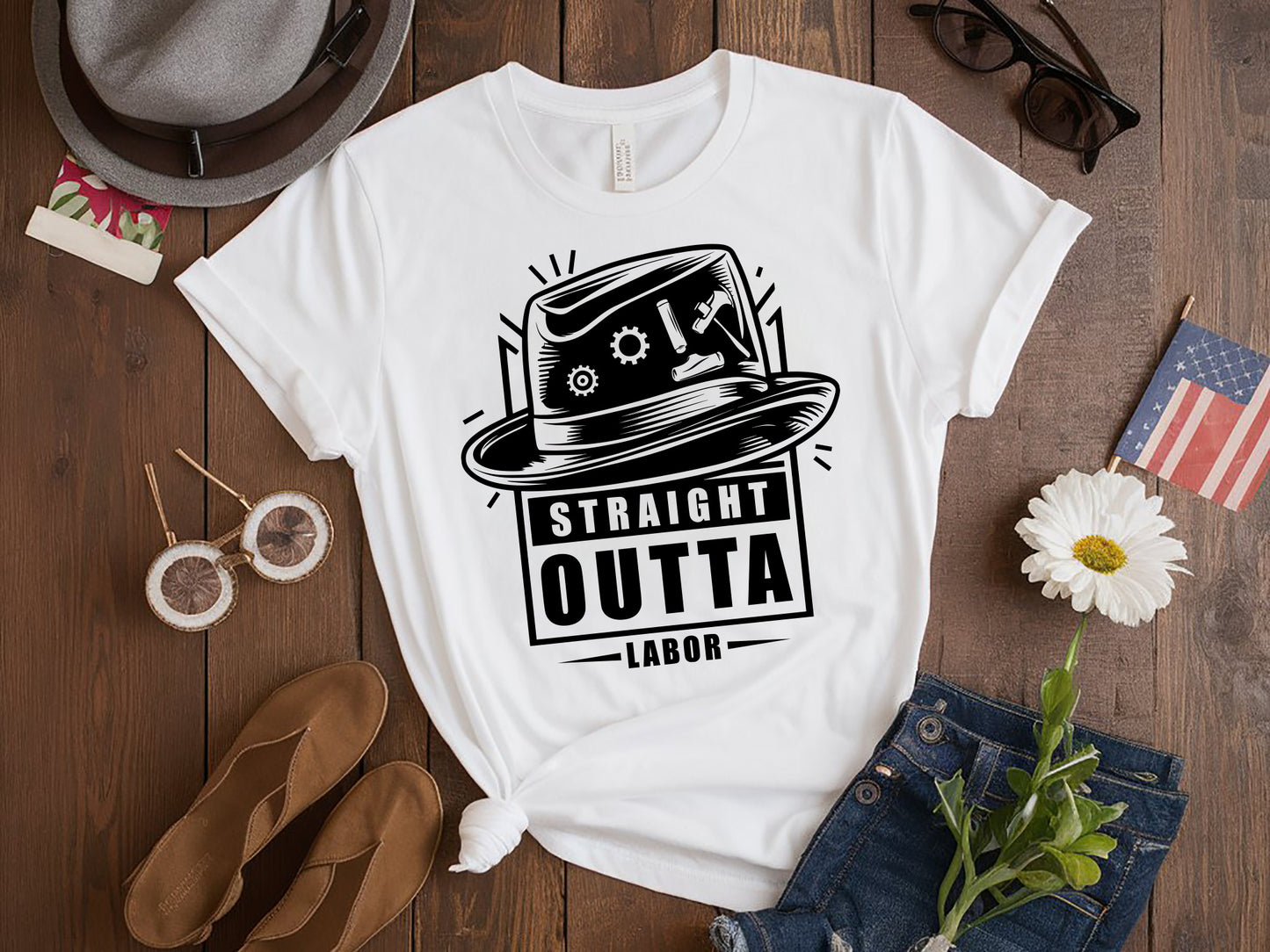 Straight Outta Labor SVG Funny