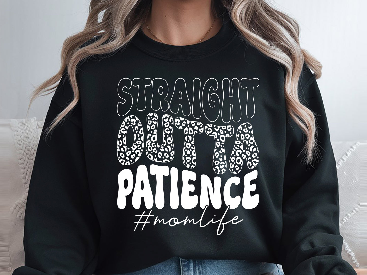 Straight Outta Patience, Retro Mom Life SVG File
