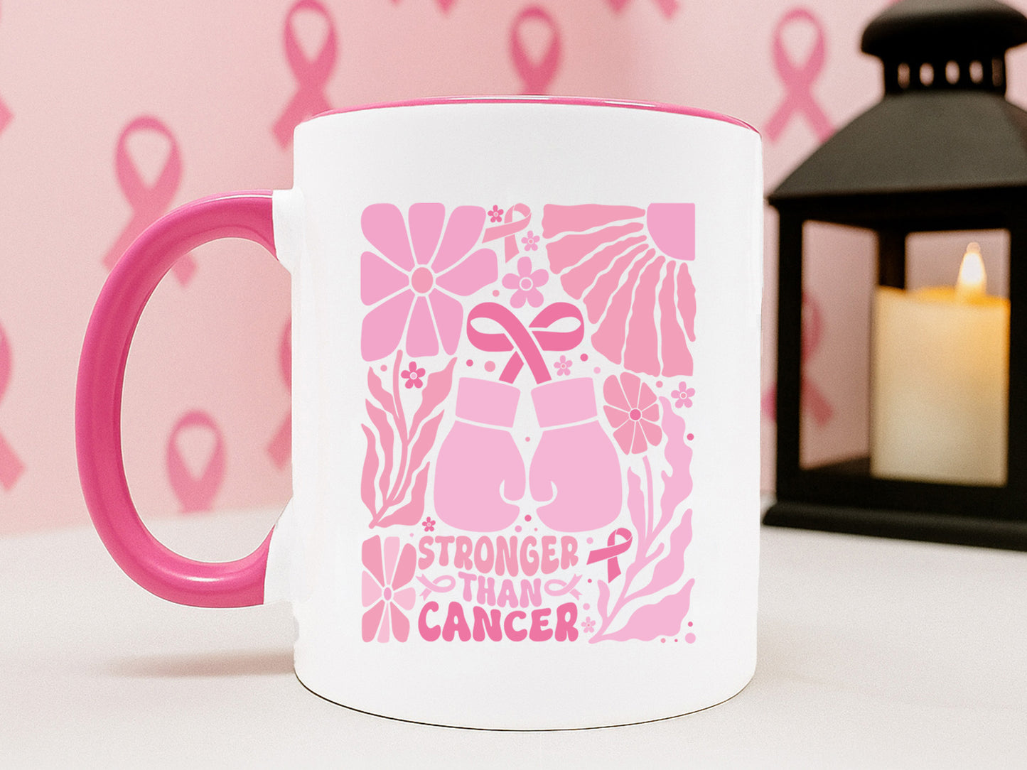 Stronger Than Cancer Boho Floral SVG File