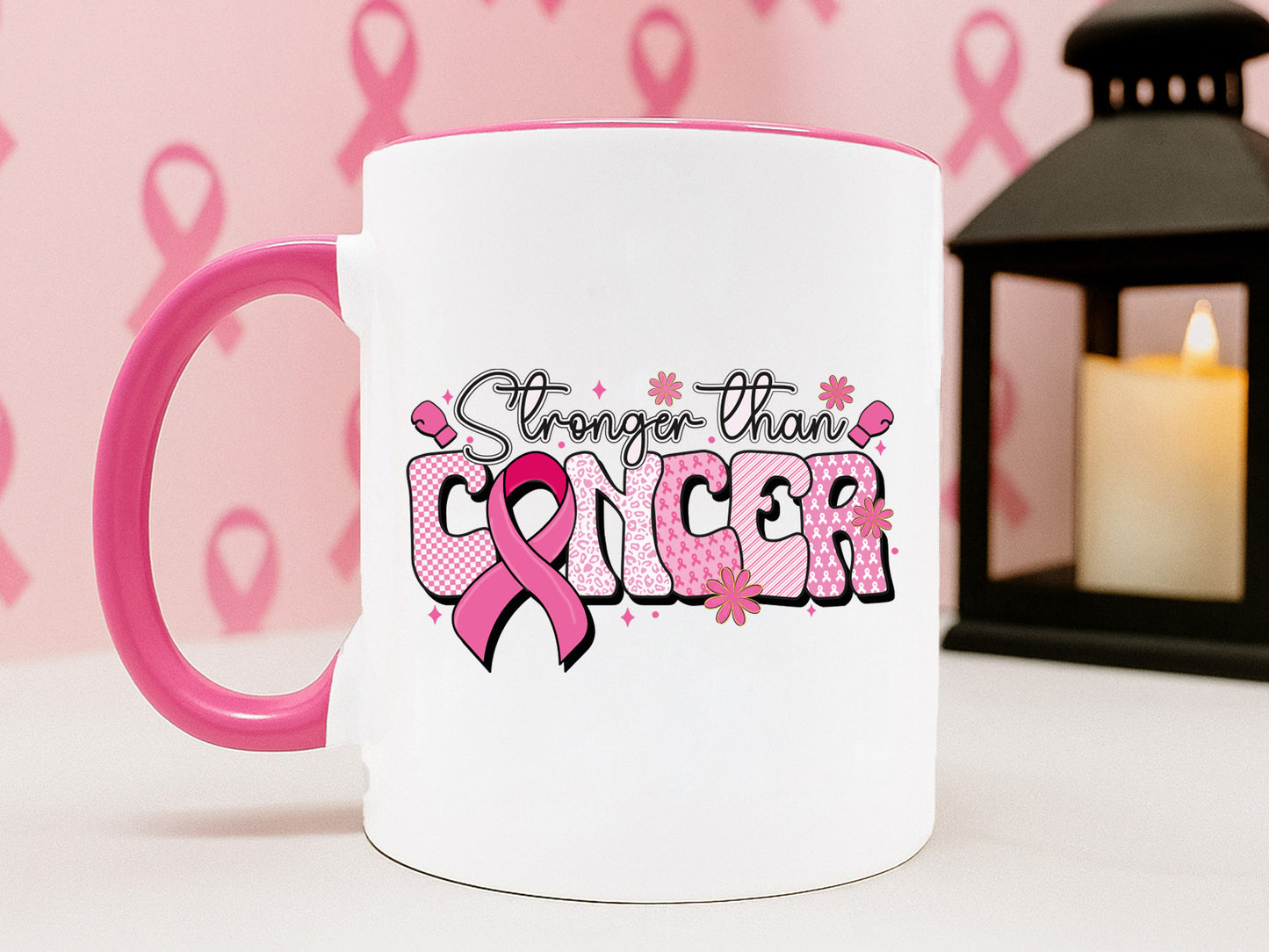 Stronger Than Cancer Preppy Sublimation Transfer