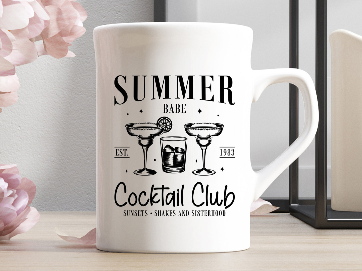 Summer Babe Cocktail Club Cut File SVG