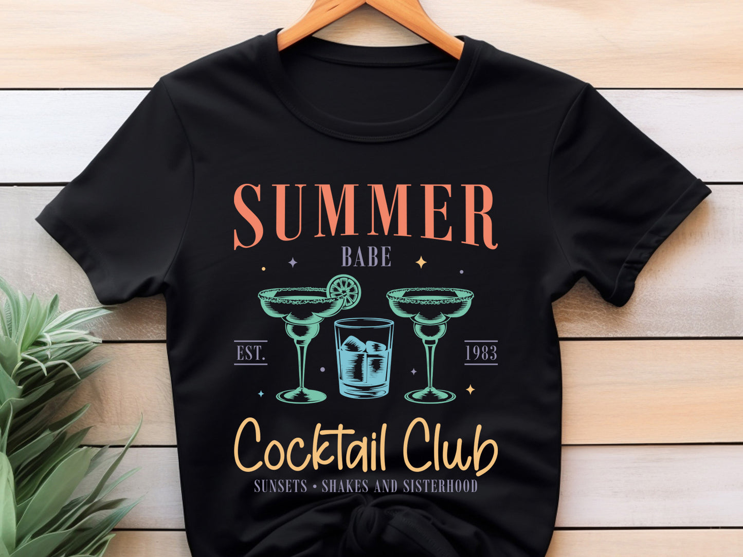 Summer Babe Cocktail Club Cut File SVG