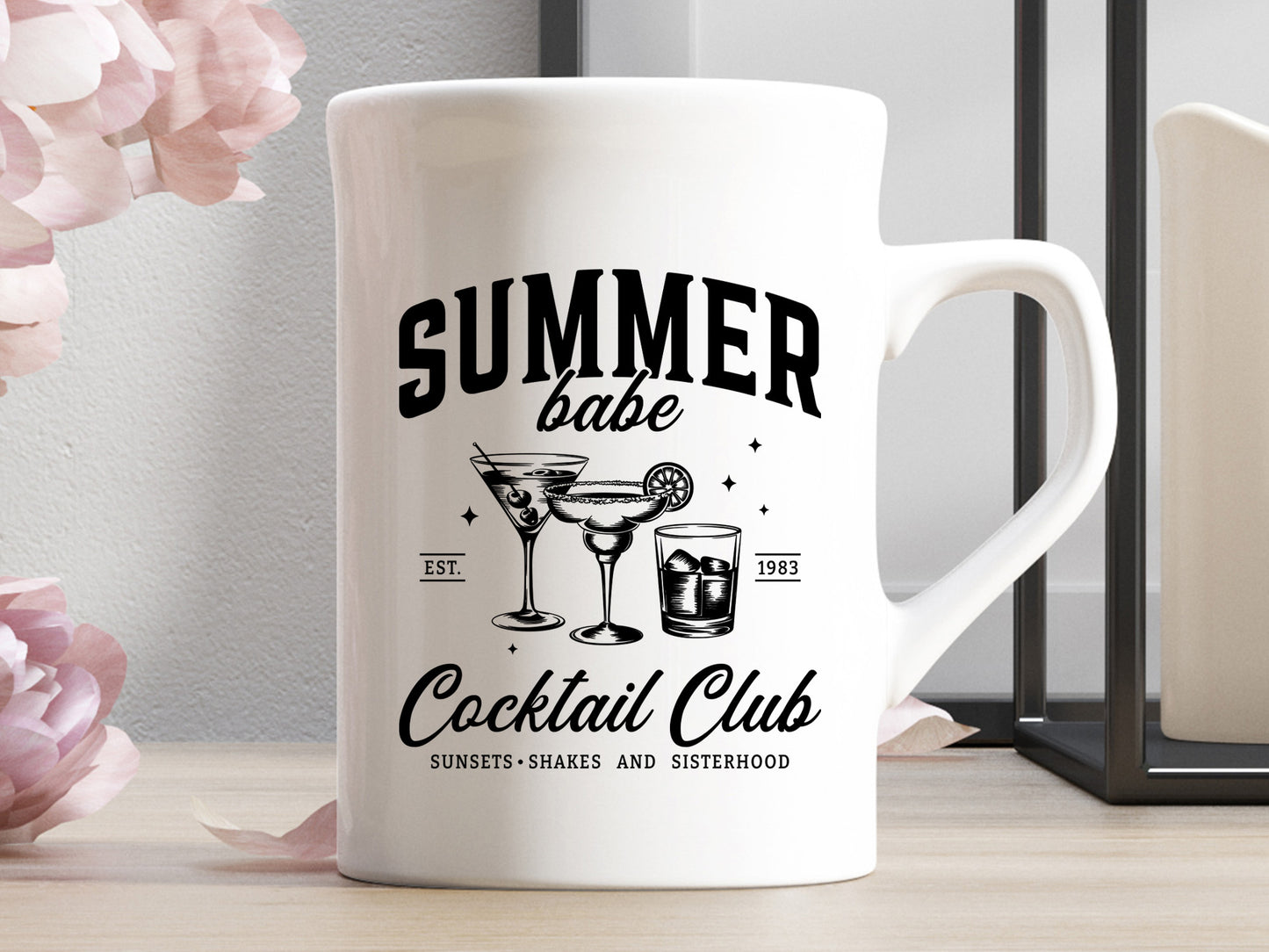 Summer Babe Cocktail Club SVG Vector