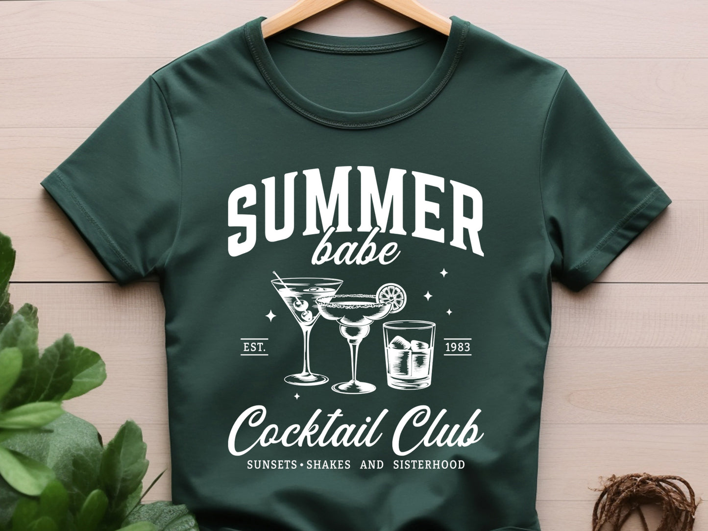 Summer Babe Cocktail Club SVG Vector