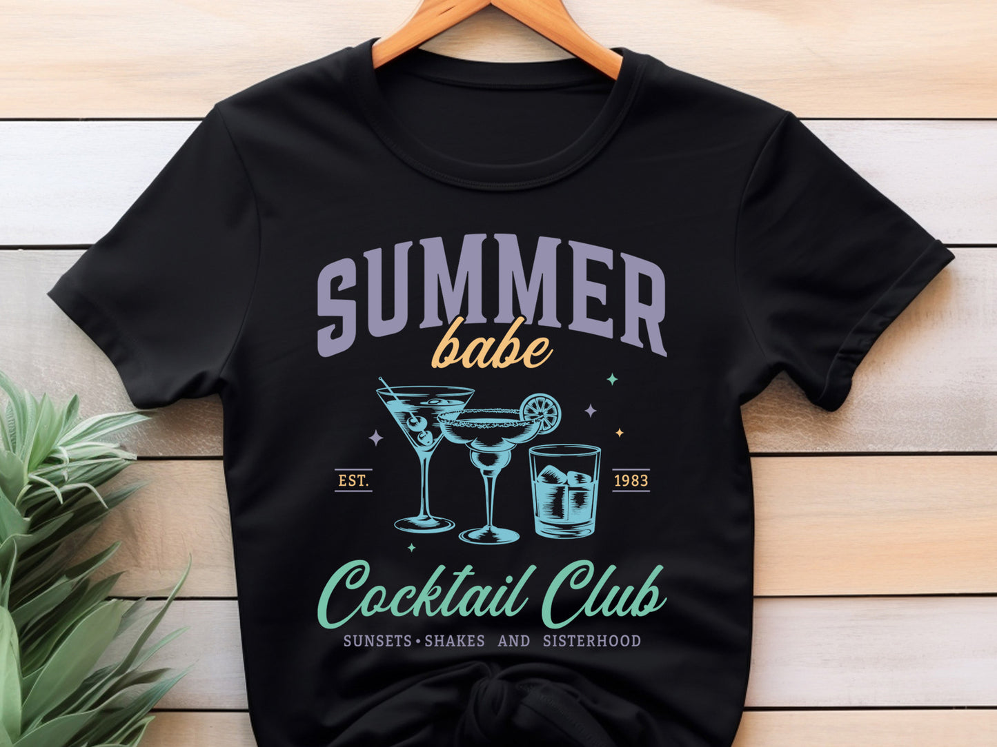 Summer Babe Cocktail Club SVG Vector