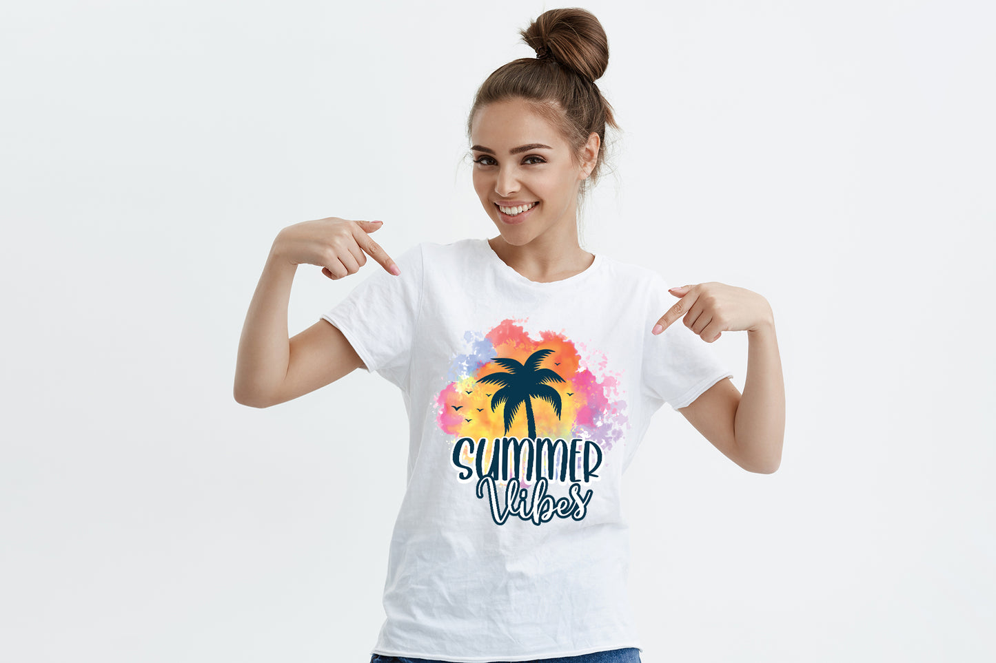 Summer Vibes PNG Sublimation Design