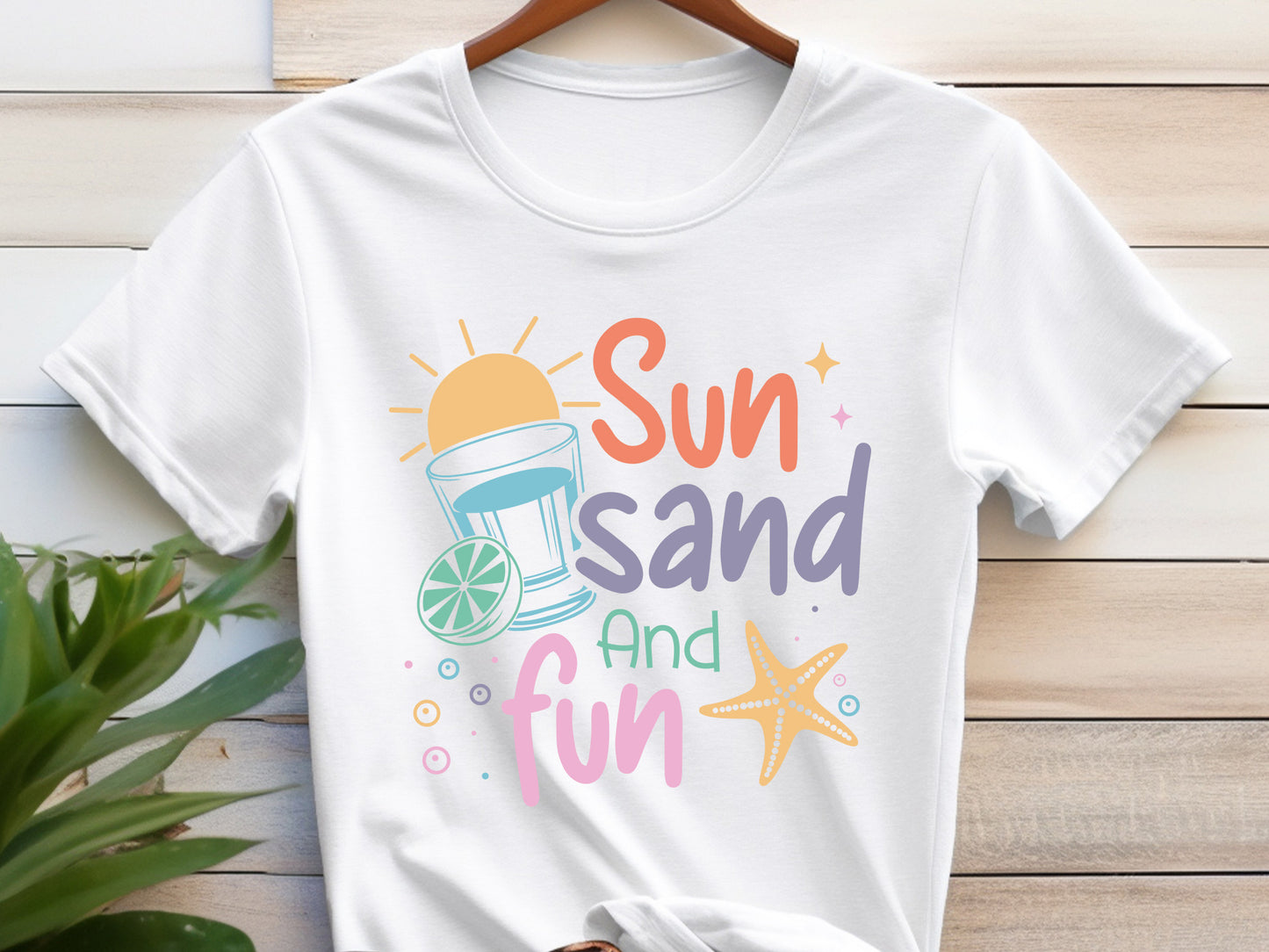 Sun Sand and Fun, Cute Summer SVG File