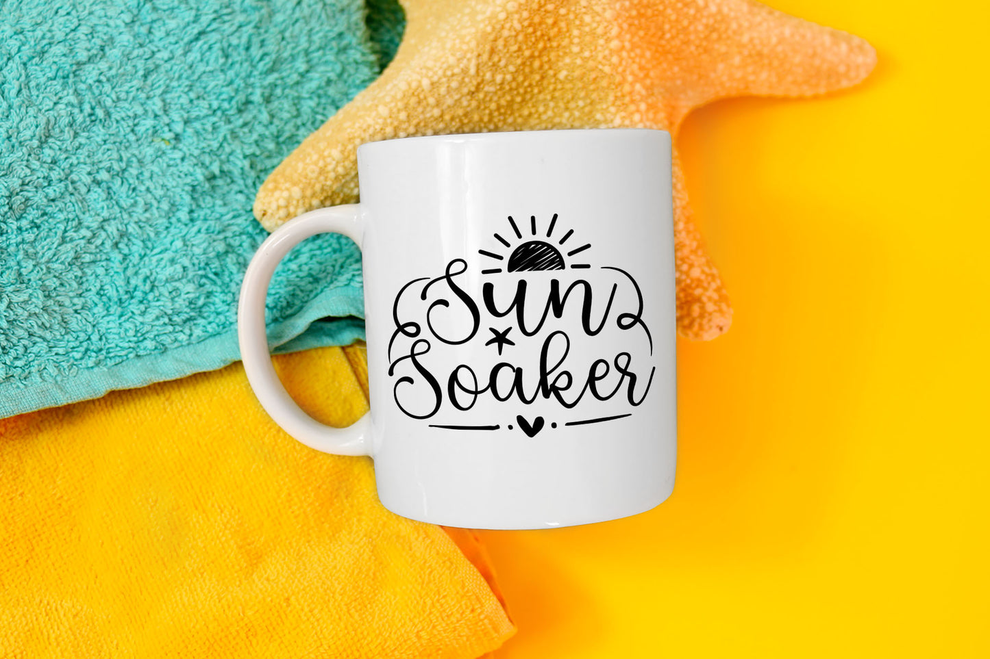 Sun Soaker, Beach SVG File for Cricut