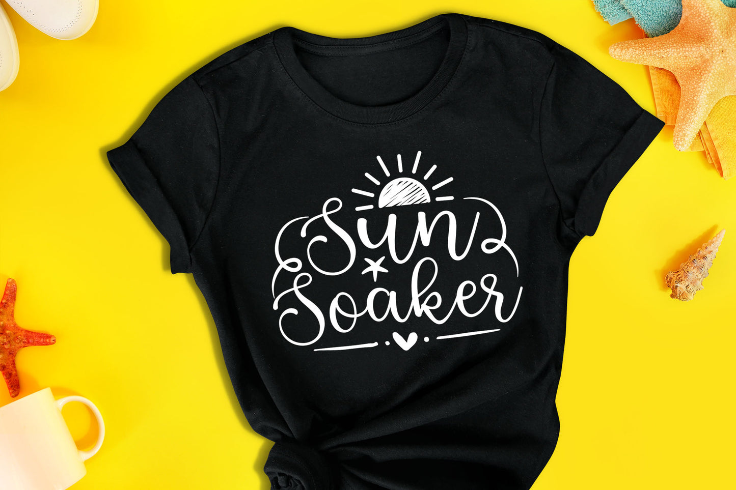 Sun Soaker, Beach SVG File for Cricut
