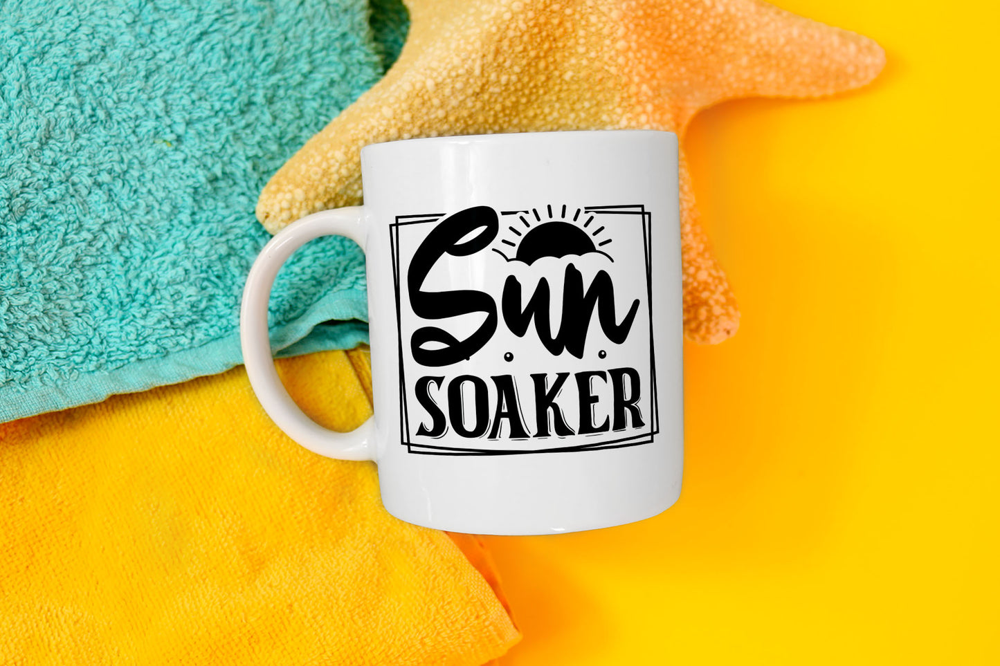 Sun Soaker, Beach SVG Vector