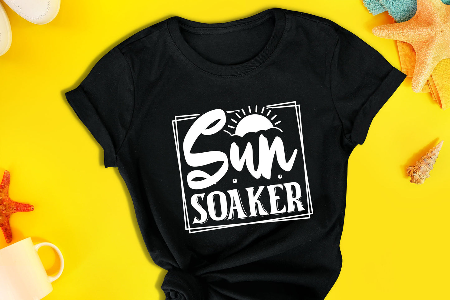 Sun Soaker, Beach SVG Vector