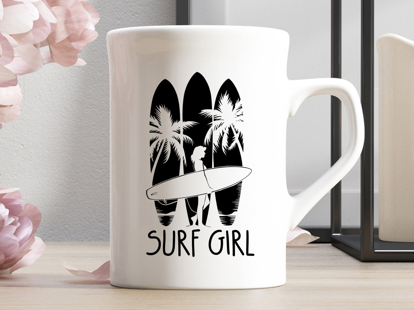 Surf Girl, Summer SVG Cutting File