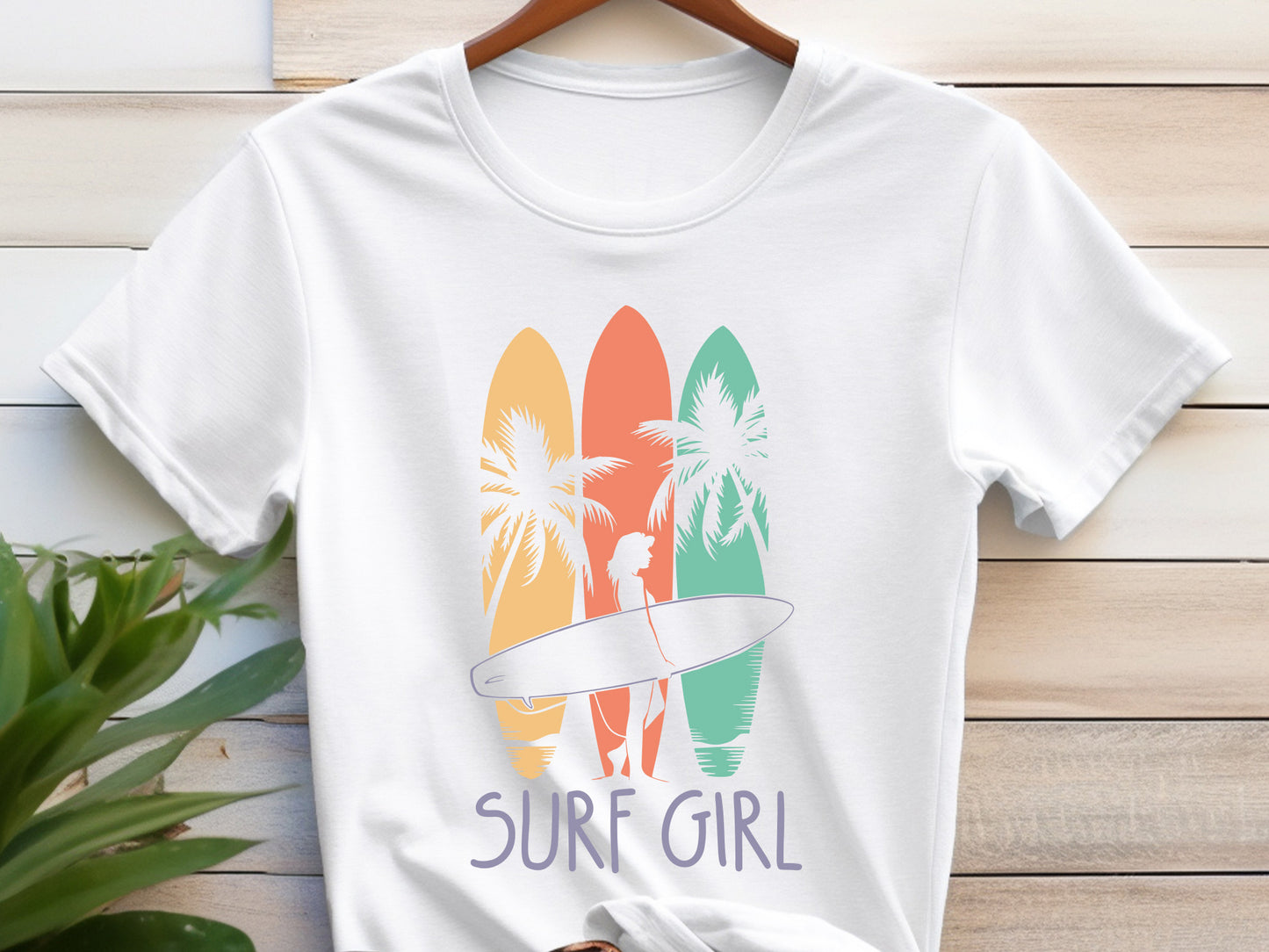 Surf Girl, Summer SVG Cutting File