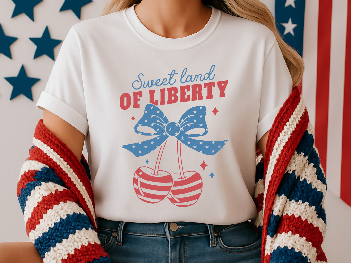 Sweet Land of Liberty, 4th of July Cut File SVG