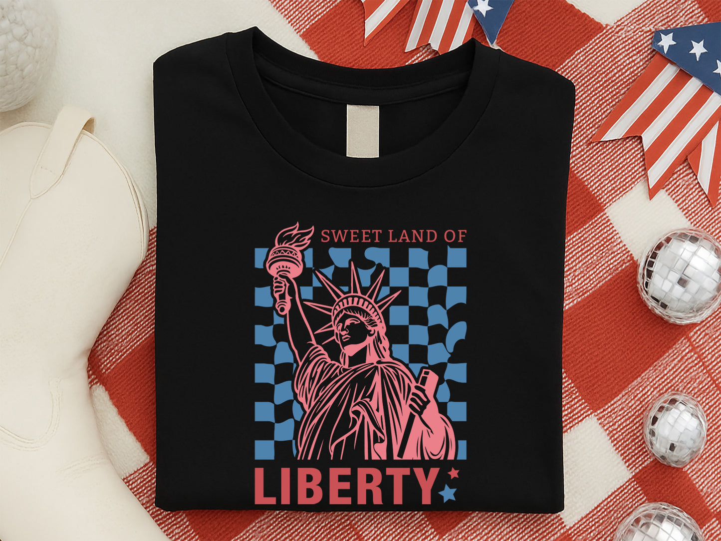 Sweet Land of Liberty, 4th of July Statue SVG